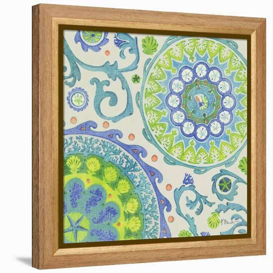 Coastal Suzani II-Paul Brent-Framed Stretched Canvas