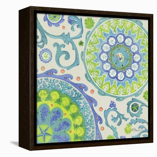 Coastal Suzani II-Paul Brent-Framed Stretched Canvas