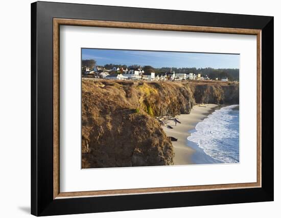 Coastal Town of Mendocino, California, United States of America, North America-Miles-Framed Photographic Print