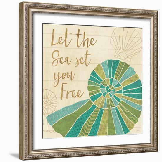 Coastal Treasure VI-Veronique Charron-Framed Art Print