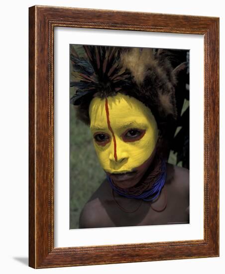 Coastal Tribe Member, Oro, Papua New Guinea-Michele Westmorland-Framed Photographic Print