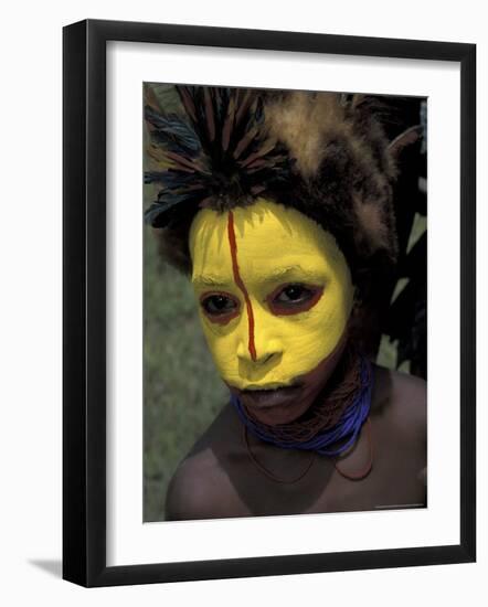 Coastal Tribe Member, Oro, Papua New Guinea-Michele Westmorland-Framed Photographic Print