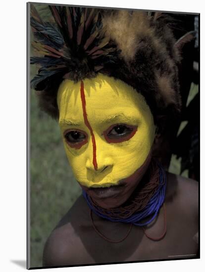 Coastal Tribe Member, Oro, Papua New Guinea-Michele Westmorland-Mounted Photographic Print