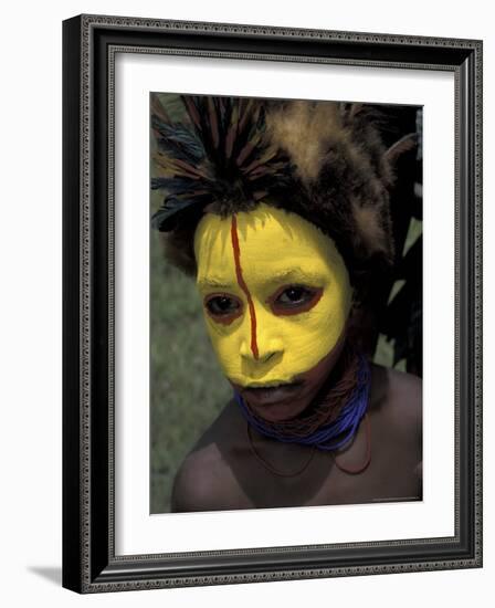 Coastal Tribe Member, Oro, Papua New Guinea-Michele Westmorland-Framed Photographic Print