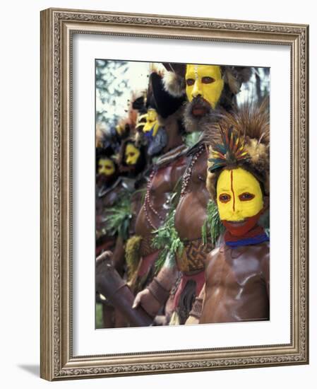 Coastal Tribe Natives, Oro, Papua New Guinea-Michele Westmorland-Framed Photographic Print