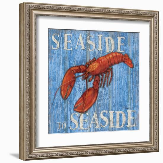 Coastal USA Lobster-Paul Brent-Framed Art Print