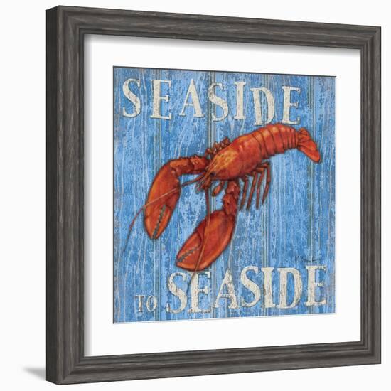 Coastal USA Lobster-Paul Brent-Framed Art Print