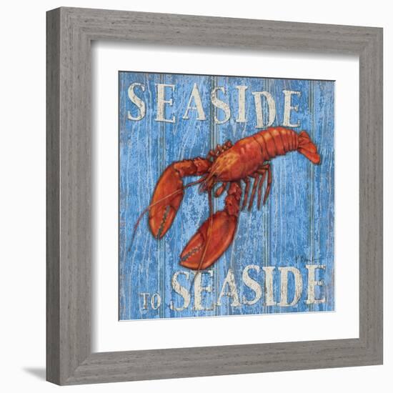 Coastal USA Lobster-Paul Brent-Framed Art Print