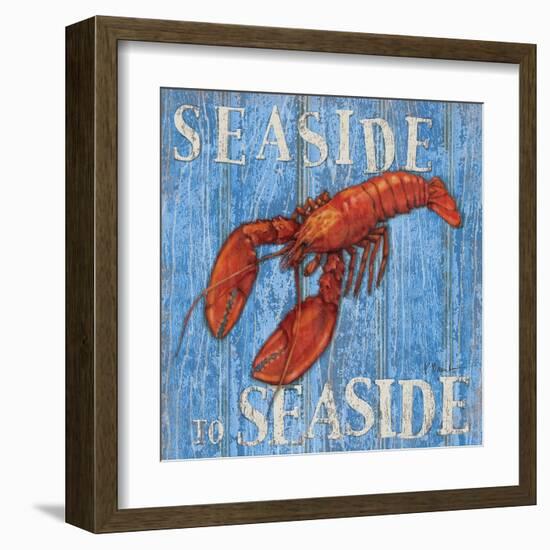 Coastal USA Lobster-Paul Brent-Framed Art Print