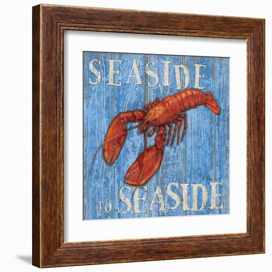 Coastal USA Lobster-Paul Brent-Framed Art Print