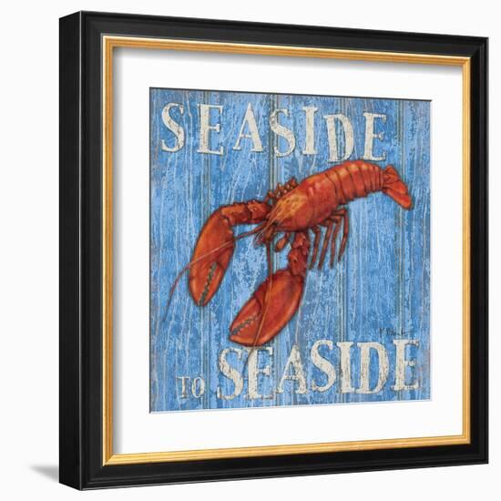 Coastal USA Lobster-Paul Brent-Framed Art Print