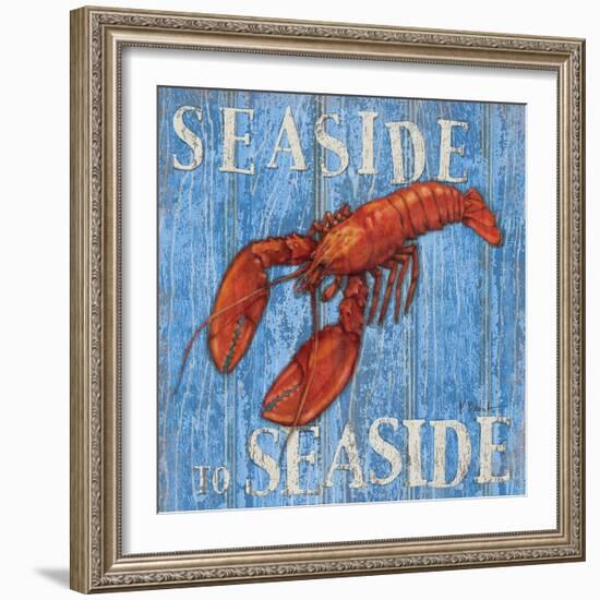 Coastal USA Lobster-Paul Brent-Framed Art Print