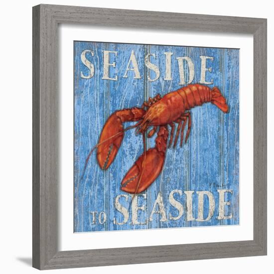 Coastal USA Lobster-Paul Brent-Framed Art Print