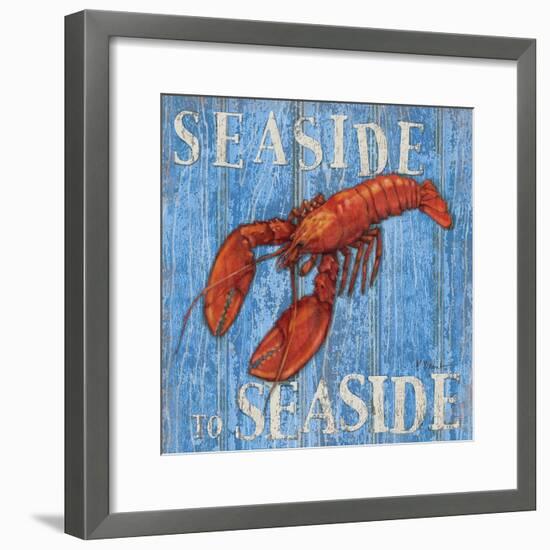 Coastal USA Lobster-Paul Brent-Framed Art Print