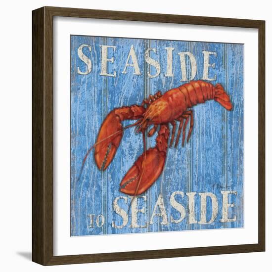 Coastal USA Lobster-Paul Brent-Framed Art Print