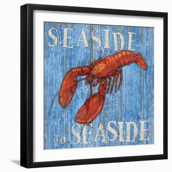 Coastal USA Lobster-Paul Brent-Framed Art Print