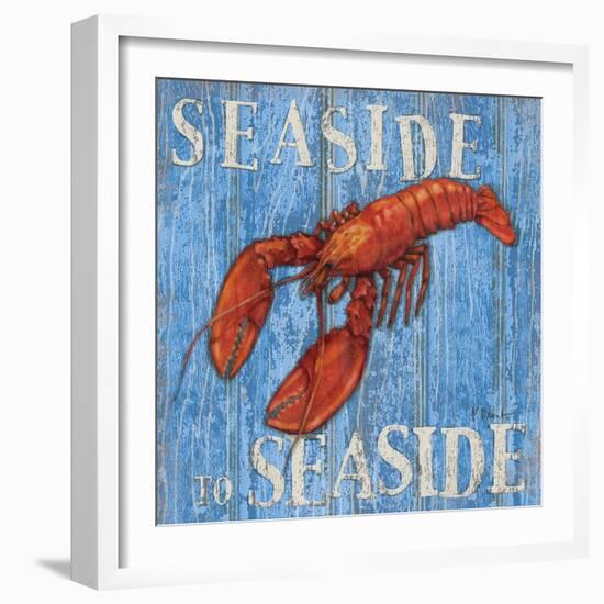 Coastal USA Lobster-Paul Brent-Framed Art Print