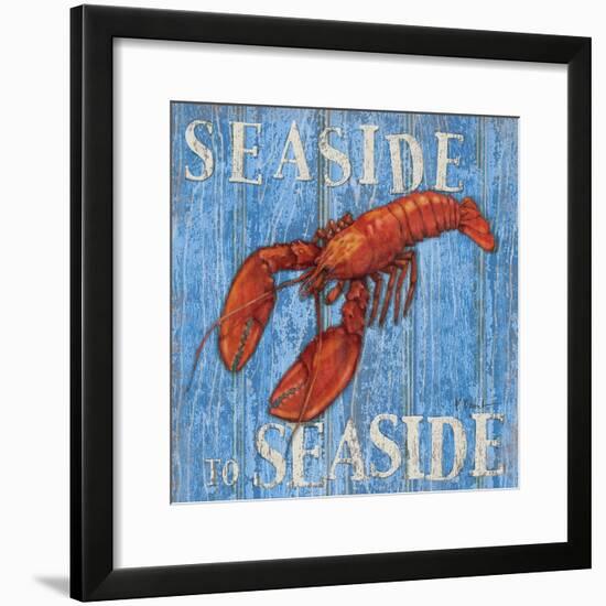 Coastal USA Lobster-Paul Brent-Framed Art Print
