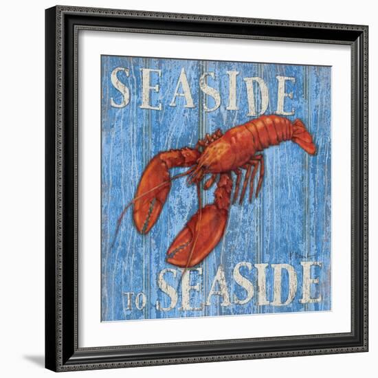 Coastal USA Lobster-Paul Brent-Framed Art Print