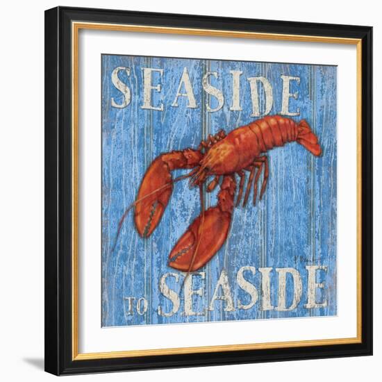 Coastal USA Lobster-Paul Brent-Framed Art Print