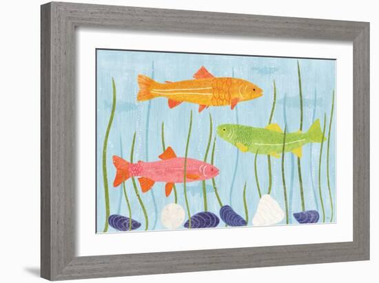 Coastal Vibes I-Veronique Charron-Framed Art Print