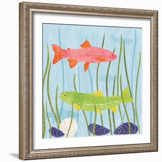 Coastal Vibes II-Veronique Charron-Framed Art Print