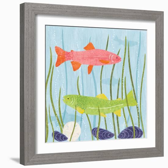 Coastal Vibes II-Veronique Charron-Framed Art Print