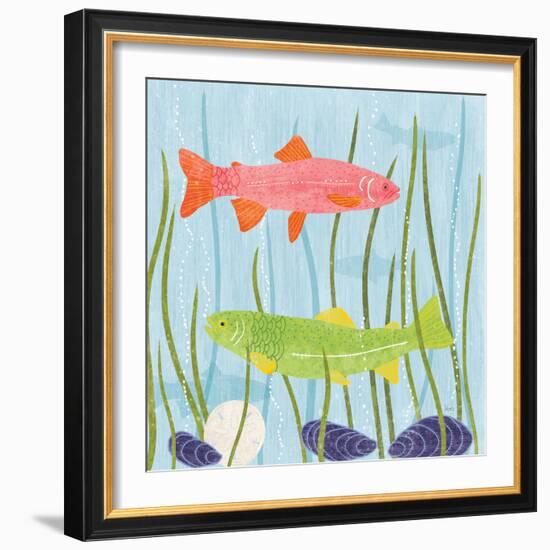 Coastal Vibes II-Veronique Charron-Framed Art Print