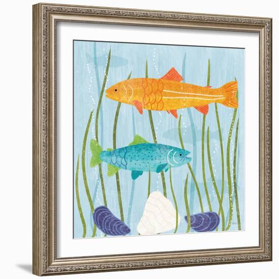 Coastal Vibes III-Veronique Charron-Framed Art Print