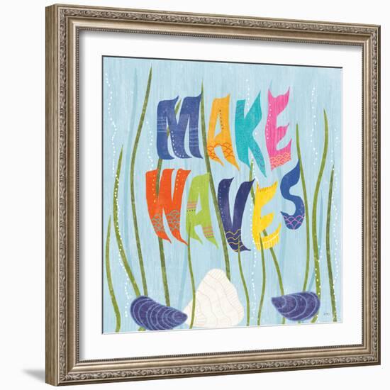 Coastal Vibes V-Veronique Charron-Framed Art Print