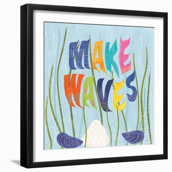 Coastal Vibes V-Veronique Charron-Framed Art Print