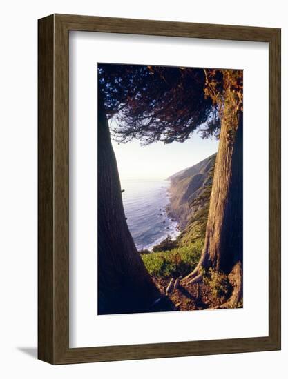 Coastal View at Ragged Point, Big Sur, California-George Oze-Framed Photographic Print