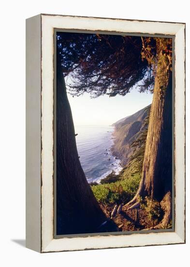 Coastal View at Ragged Point, Big Sur, California-George Oze-Framed Premier Image Canvas