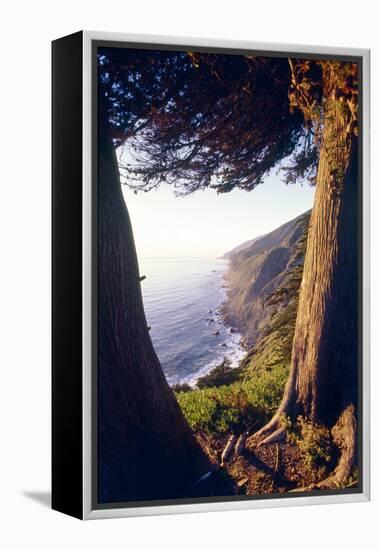 Coastal View at Ragged Point, Big Sur, California-George Oze-Framed Premier Image Canvas