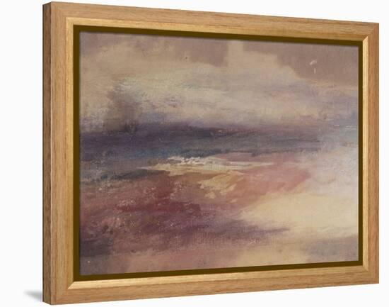 Coastal View at Sunset-JMW Turner-Framed Premier Image Canvas