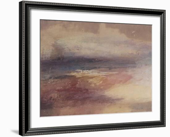 Coastal View at Sunset-JMW Turner-Framed Giclee Print