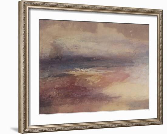 Coastal View at Sunset-JMW Turner-Framed Giclee Print