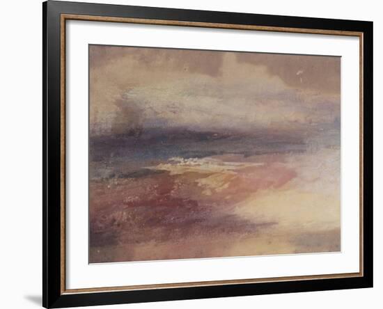 Coastal View at Sunset-JMW Turner-Framed Giclee Print