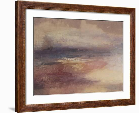 Coastal View at Sunset-JMW Turner-Framed Giclee Print