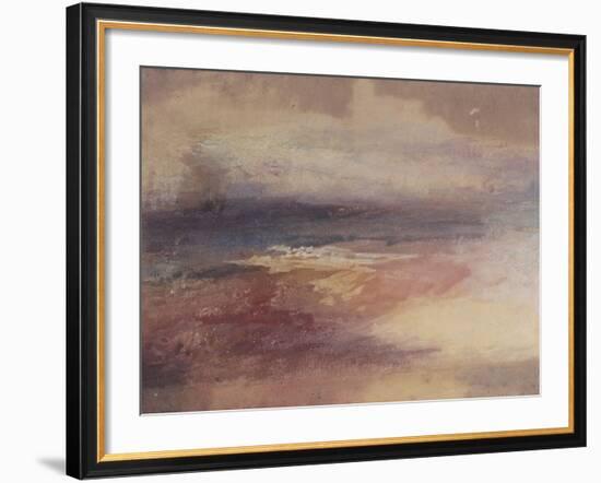 Coastal View at Sunset-JMW Turner-Framed Giclee Print