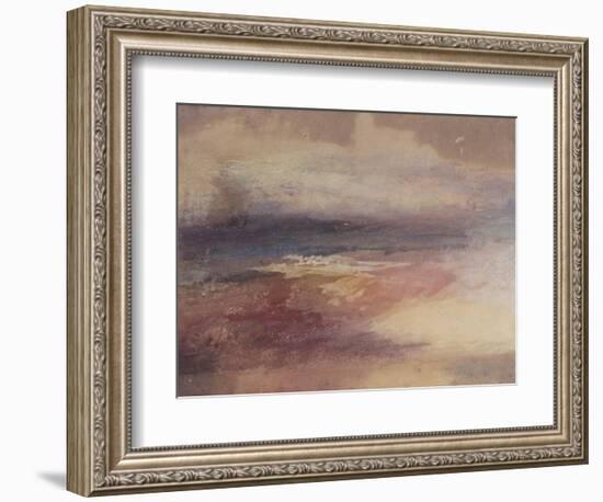 Coastal View at Sunset-JMW Turner-Framed Giclee Print