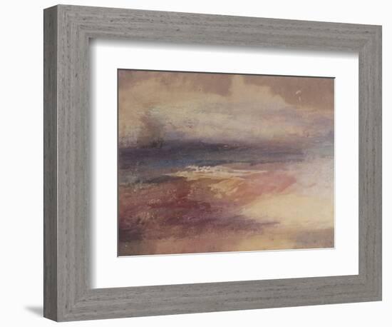 Coastal View at Sunset-JMW Turner-Framed Giclee Print