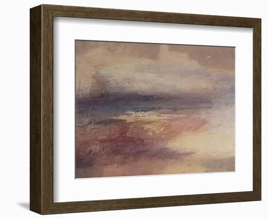 Coastal View at Sunset-JMW Turner-Framed Giclee Print