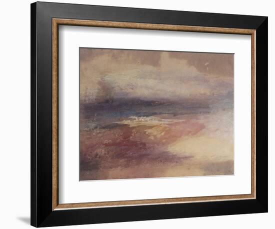 Coastal View at Sunset-JMW Turner-Framed Giclee Print