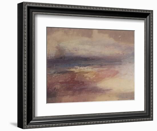 Coastal View at Sunset-JMW Turner-Framed Giclee Print