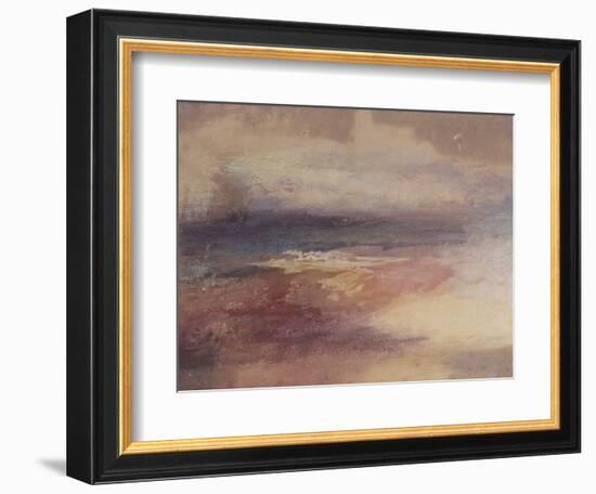 Coastal View at Sunset-JMW Turner-Framed Giclee Print