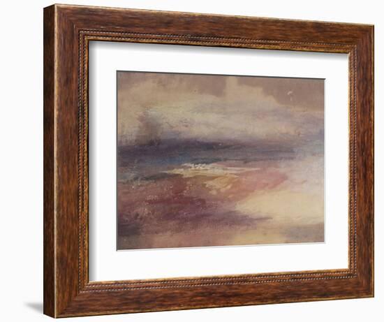 Coastal View at Sunset-JMW Turner-Framed Premium Giclee Print