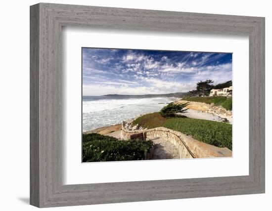 Coastal View, Carmel,California-George Oze-Framed Photographic Print