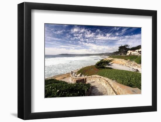 Coastal View, Carmel,California-George Oze-Framed Photographic Print