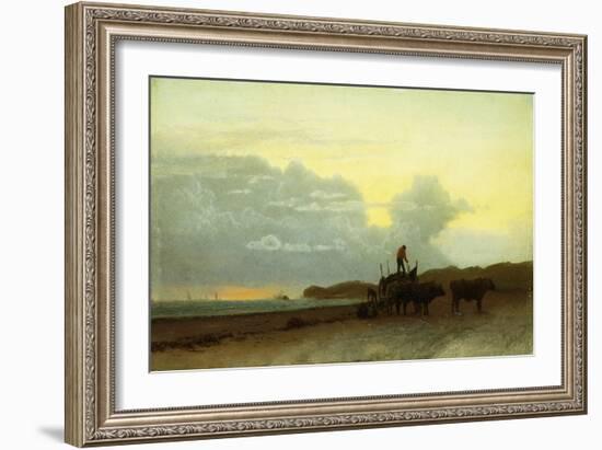 Coastal View, Newport, 1861-Albert Bierstadt-Framed Giclee Print